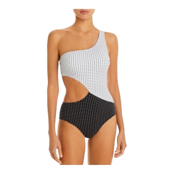 Solid & Striped The Claudia Printed Asymmetric One Piece Swimsuit NWT - Picture 8 of 8